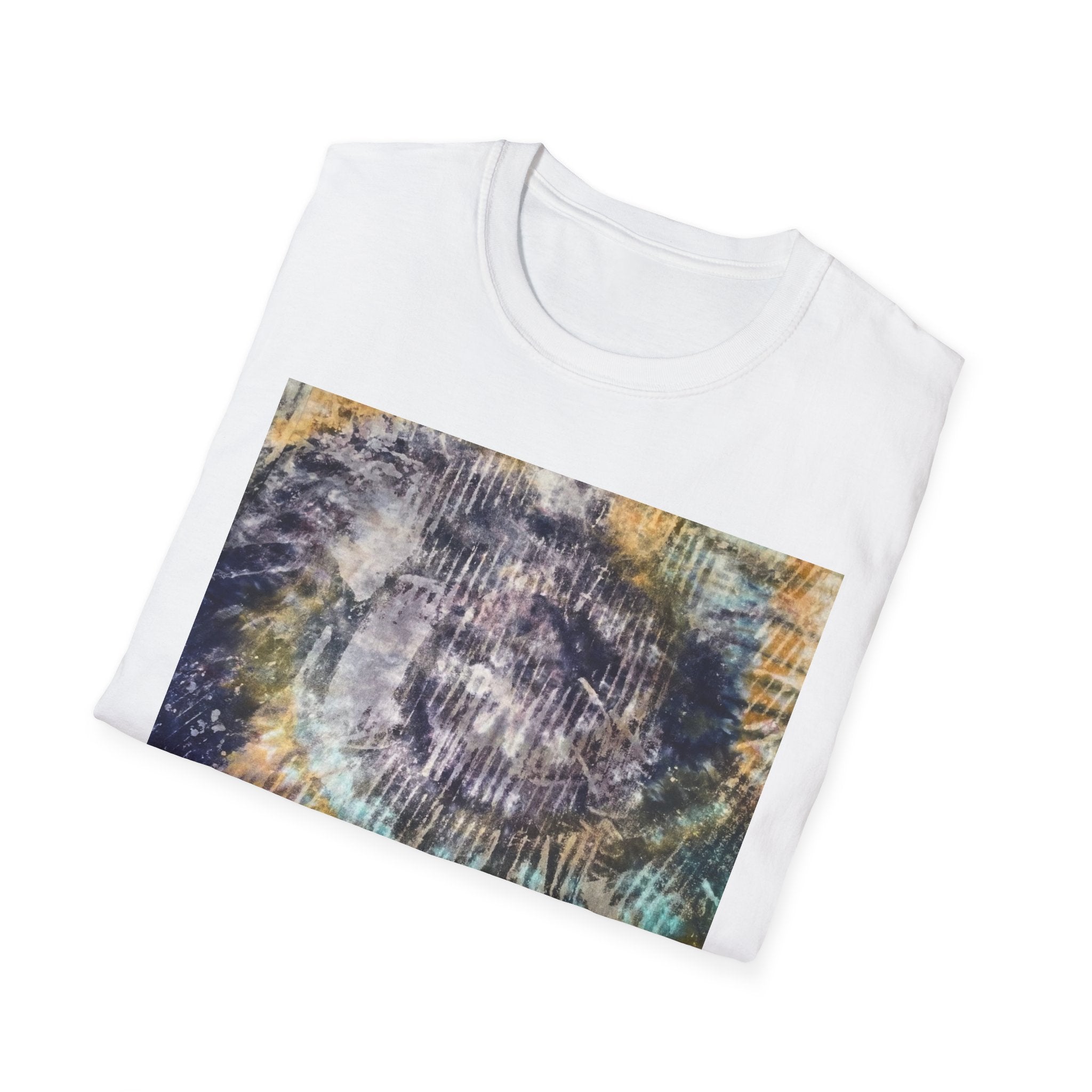 RENEGADE: Edgy, grungy, scratchy Swirl Tie-Dye T-Shirt, Unisex Casual Tee, Retro Vibe Shirt, Summer Style Top, Gift for Music Festivals, Tie-Dye Lover's Apparel