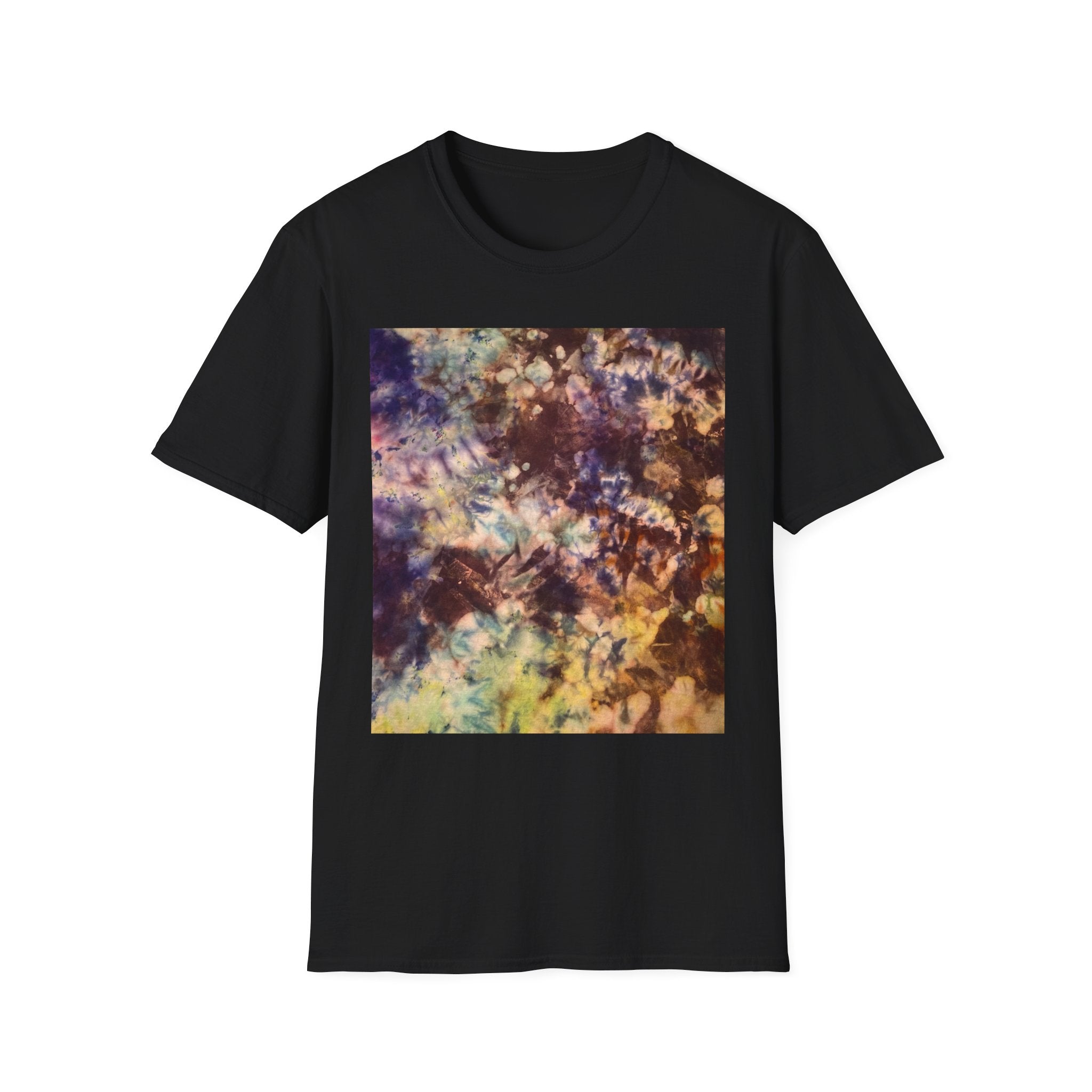 NEUTRON NIRVANA:  Galaxy inspired Colorful Tie-Dye Unisex Softstyle T-Shirt | Boho Shirt | Festival Wear | Casual Tee | Unique Gift | Comfortable Everyday Style