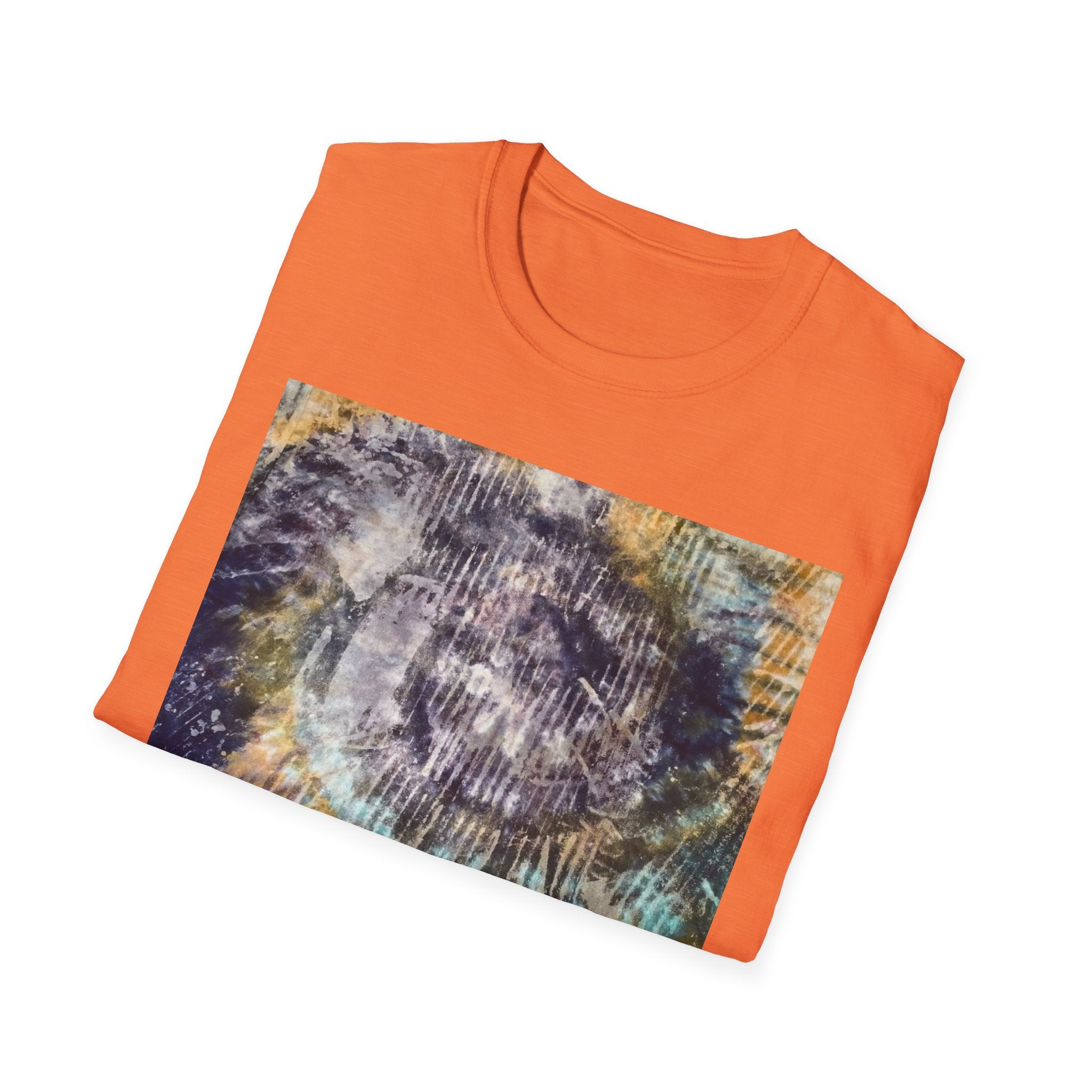 RENEGADE: Edgy, grungy, scratchy Swirl Tie-Dye T-Shirt, Unisex Casual Tee, Retro Vibe Shirt, Summer Style Top, Gift for Music Festivals, Tie-Dye Lover's Apparel
