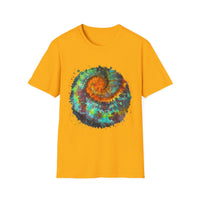 Whiplash 2:  Vibrant Spiral Tie-Dye Unisex T-Shirt, Soft Tee, Colorful Casual Tee, Summer Style shirt, Eco-friendly Gift, Festival Wear