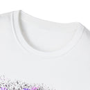 Dynasty 2: Colorful, splat style, tie dye Abstract Graphic Unisex Softstyle T-Shirt, Casual Wear, Unique Art Tee, Gift for Art Lovers, Trendy Everyday Top