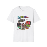 The Dilemma 2:  Colorful Collage Unisex Softstyle T-Shirt - Vibrant Art Tee, Casual Wear, Unique Gift, Graphic Tee, Everyday Essentials, Trendy Fashion