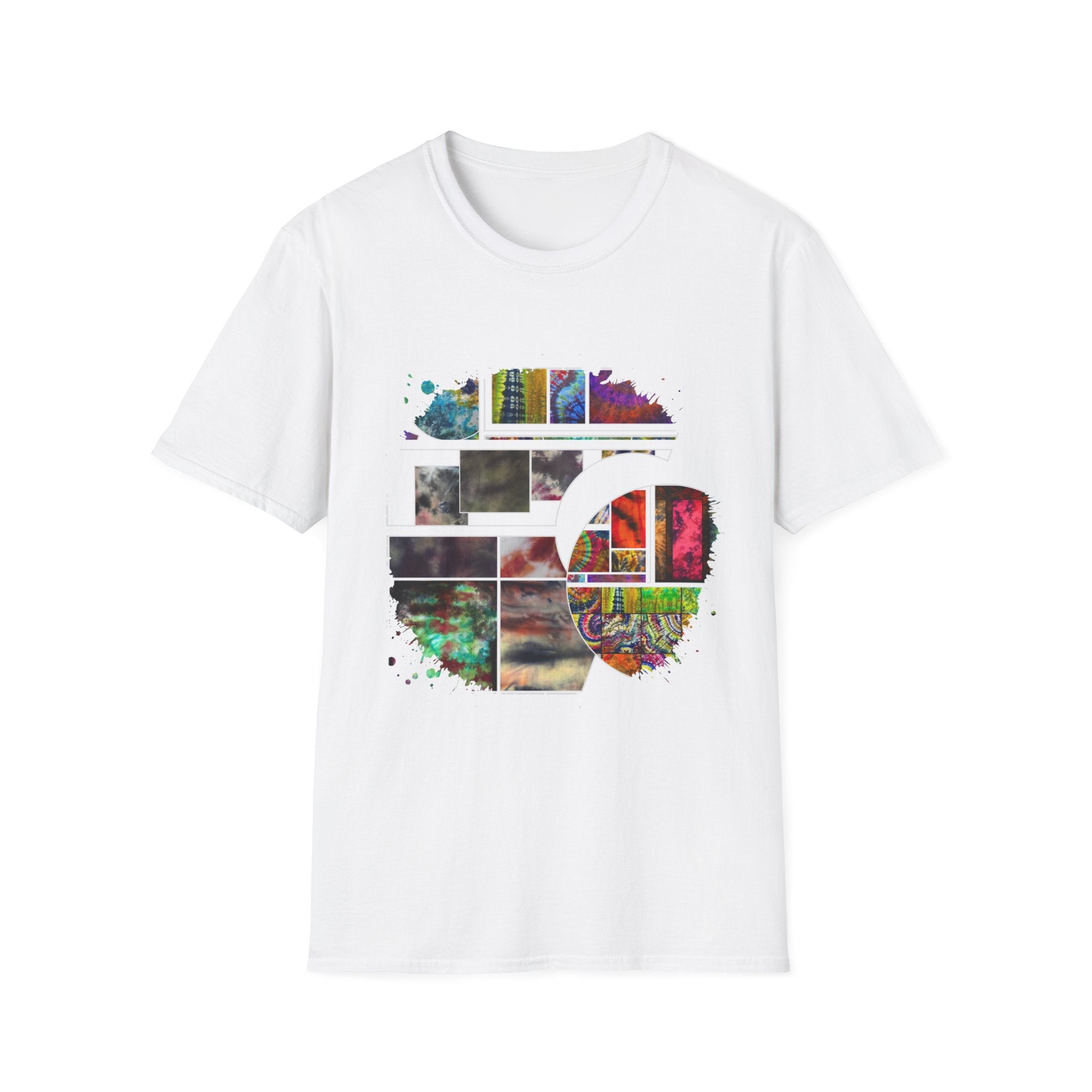 The Dilemma 2:  Colorful Collage Unisex Softstyle T-Shirt - Vibrant Art Tee, Casual Wear, Unique Gift, Graphic Tee, Everyday Essentials, Trendy Fashion