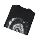 ABYSS: "Down the rabbit hole" vibe, Tie-Dye monochrome Swirl, Unisex Softstyle T-Shirt | Colorful Summer Shirt | Perfect for Festivals, Casual Outings, Gifting, Holidays