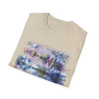 LILAC INFUSION:  Nature inspired Tie-Dye Unisex Softstyle T-Shirt - Boho Chic, Casual Wear, Summer Essential, Festival Outfit, Unique Gift