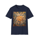 ETERNAL STAR FIRE: Cosmic Starburst T-Shirt - Softstyle Tee, Unisex Casual Shirt, Unique Graphic Top, Gift for Art Lovers, Trendy Summer Wear