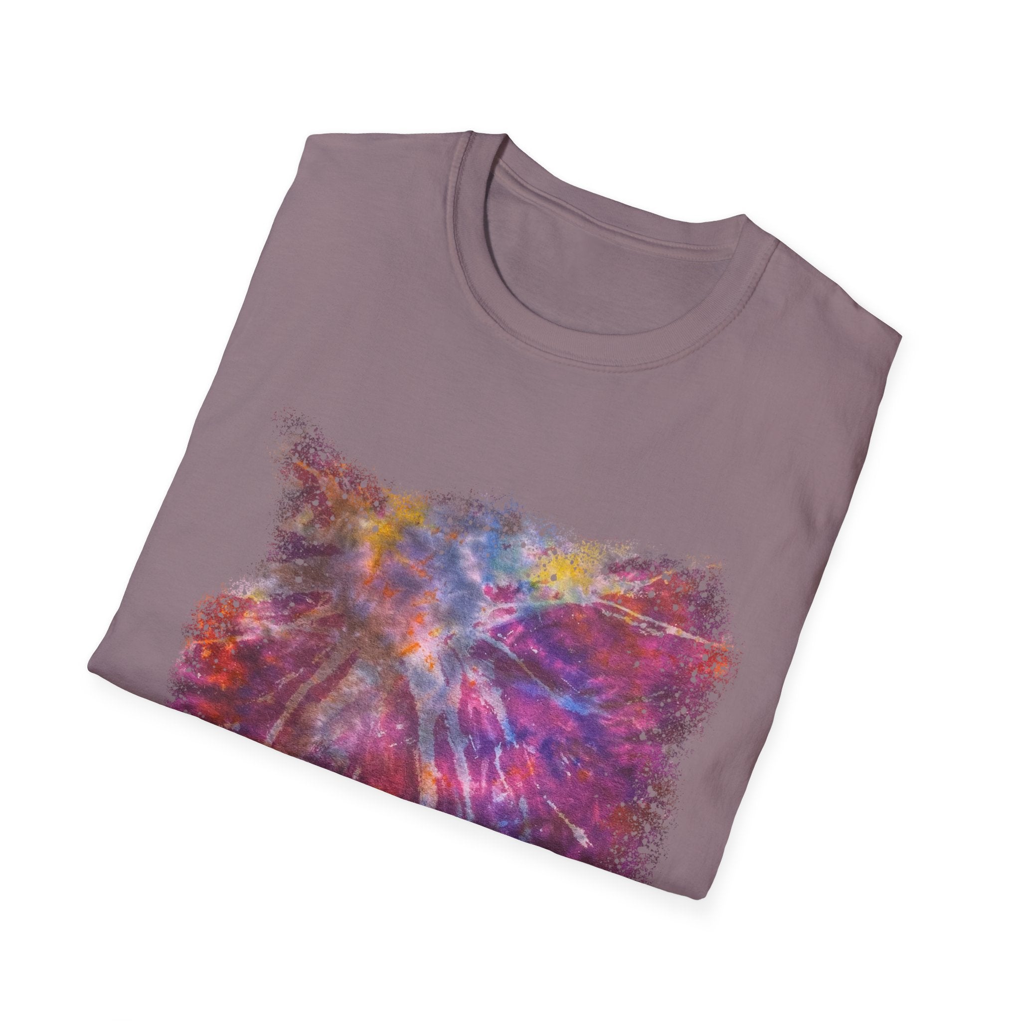 Raspberry Sorbet 2:  Cosmic Vibe Unisex Softstyle T-Shirt | Galaxy Art Tee | Gift for Space Lovers | Festival Wear | Comfortable Casual Tee | Summer Wardrobe