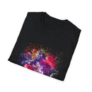 Fifth Dimension 2:  Cool Splash Art Unisex Softstyle T-Shirt, Colorful Tee, Casual Wear, Birthday Gift, Art Lover Shirt, Graphic Tee