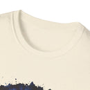 Cobalt Tornado 2:  Spiral Tie-Dye T-Shirt, Unisex Kaftan, Bohemian Tee, Beachwear, Summer Top, Festival Gear, Unique Gift