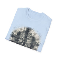 CROSS ROAD: Gritty, graphite style...  Trendy Tie-Dye Unisex Softstyle T-Shirt | Casual, Chic, Gift Idea, Festival Wear, Everyday Fashion