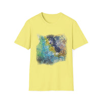INFLECTION POINT: Monet style Colorful Tie-Dye Unisex Softstyle T-Shirt, Casual Wear, Festival Outfit, Art-Inspired, Everyday Fashion, Gift for Art Lovers