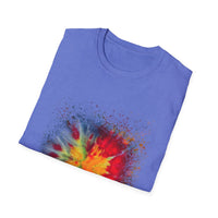 Supersonic 2:  Vibrant Splash Art Unisex T-Shirt, Colorful Tee, Casual Wear, Festival Shirt, Graphic Tee, Gift for Art Lovers