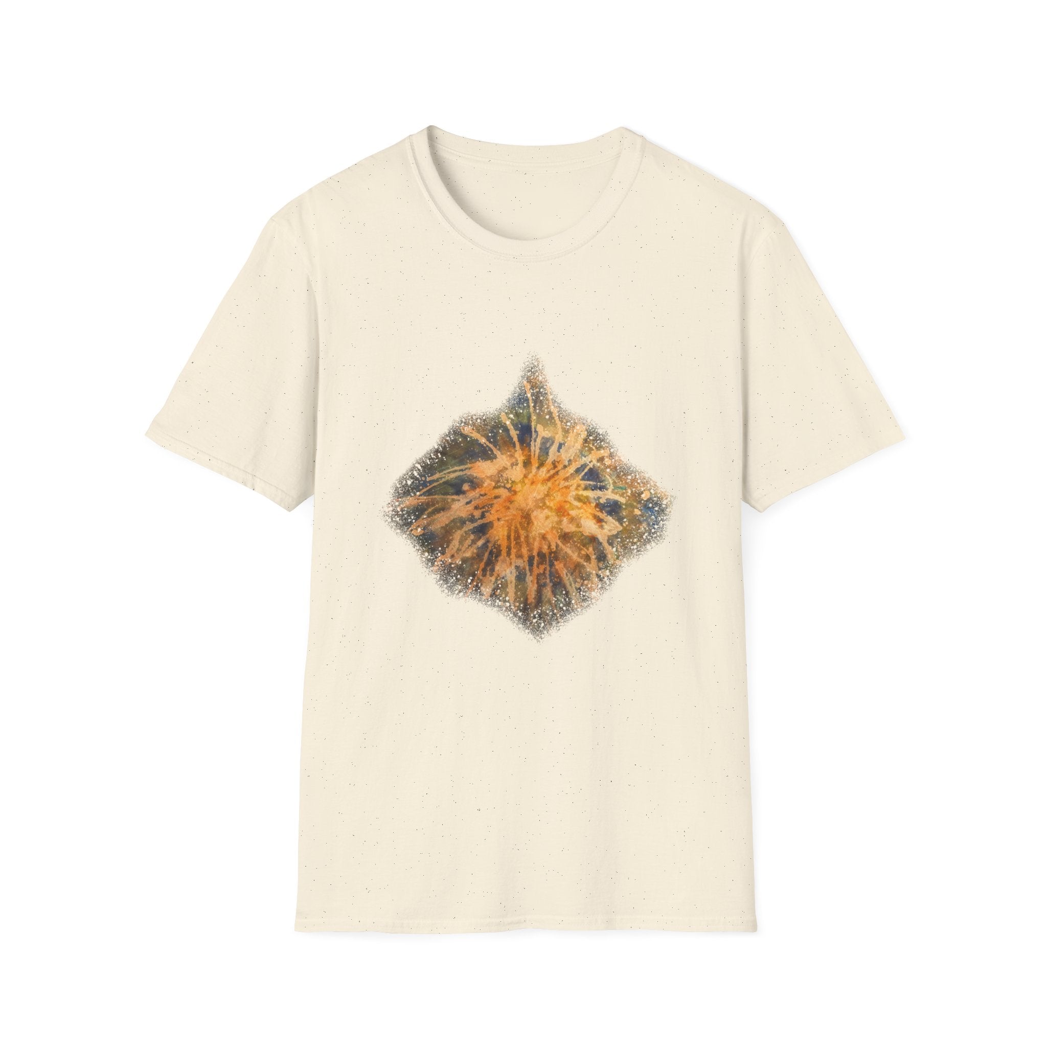 Eternal Starfire 2:  Boho Floral Snowy edge, Unisex T-Shirt - Cozy Casual Wear, Nature Lover Gift, Summer Vibes, Festival Attire, Everyday Comfort