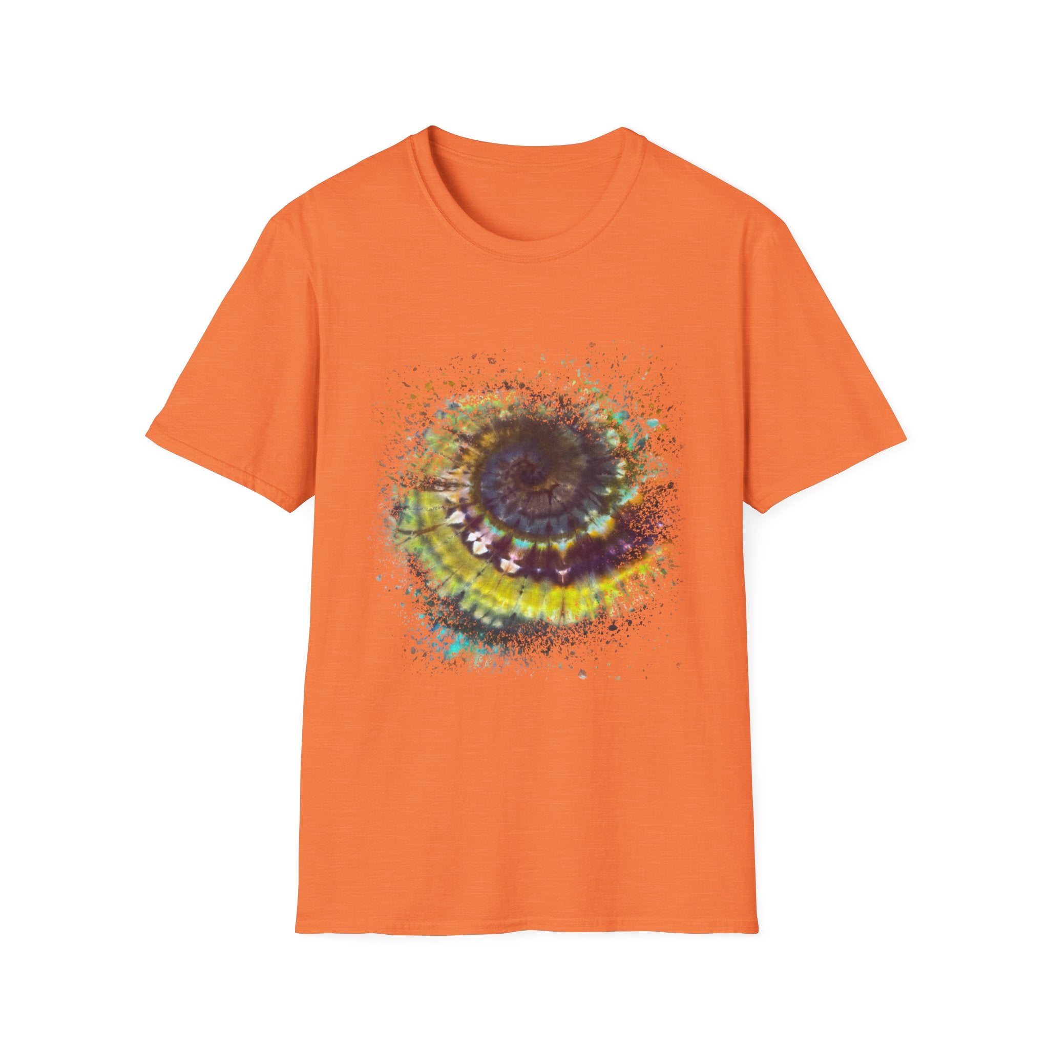 Temptation 2:  Colorful Spiral Art Unisex Softstyle T-Shirt, Casual Wear, Gift for Art Lovers, Eco-Friendly Tee, Summer Fashion