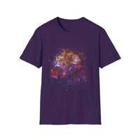 Fantasia 2:  Vibrant Splash Drip Art T-Shirt, Artistic Tee, Unisex Graphic Shirt, Trendy Casual Wear, Unique Gift for Art Lovers