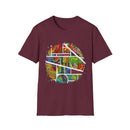 San Mateo Magic 2:  Vibrant Artistic Unisex T-Shirt, Colorful Graphic Tee, Trendy Casual Shirt, Unique Gift for Art Lovers, Summer Essential