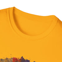 FORTUNE: Colorful, splat style, Bohemian tie dye collage, Unisex T-Shirt, Tie-Dye Vibe Shirt, Festival Wear, Summer Style, Gift for Her/Him