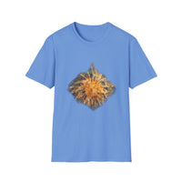 Eternal Starfire 2:  Boho Floral Snowy edge, Unisex T-Shirt - Cozy Casual Wear, Nature Lover Gift, Summer Vibes, Festival Attire, Everyday Comfort