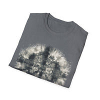 CROSS ROAD: Gritty, graphite style...  Trendy Tie-Dye Unisex Softstyle T-Shirt | Casual, Chic, Gift Idea, Festival Wear, Everyday Fashion