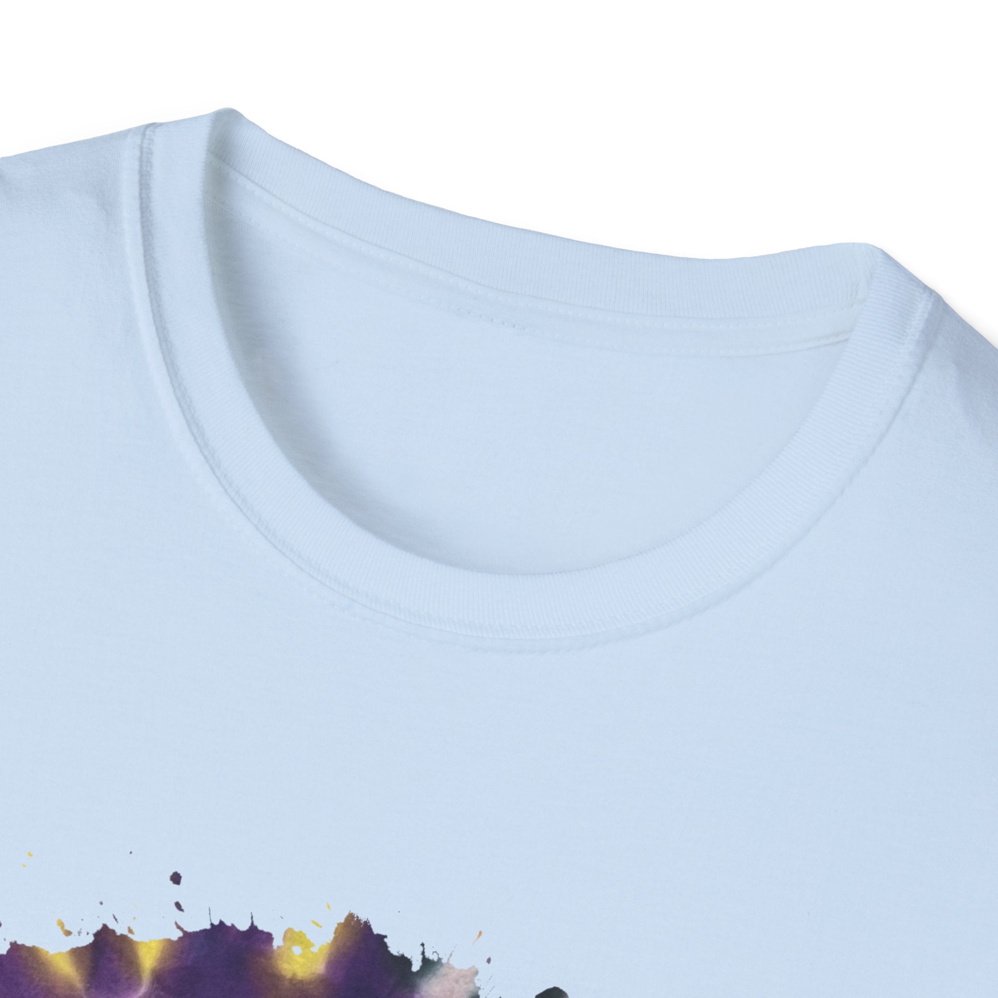 PARAGON 2: Splatter style, jubilee tie dye, Colorful Tie-Dye Unisex Softstyle T-Shirt, Boho Tee, Summer Fashion, Festival Wear, Casual Outfit, Gift Idea