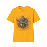 MIDNIGHT SUN: Galaxy, spray style, Abstract Art Unisex T-Shirt – Trendy Graphic Tee for Casual Wear, Unique Gift for Art Lovers, Summer Fashion, Street Style