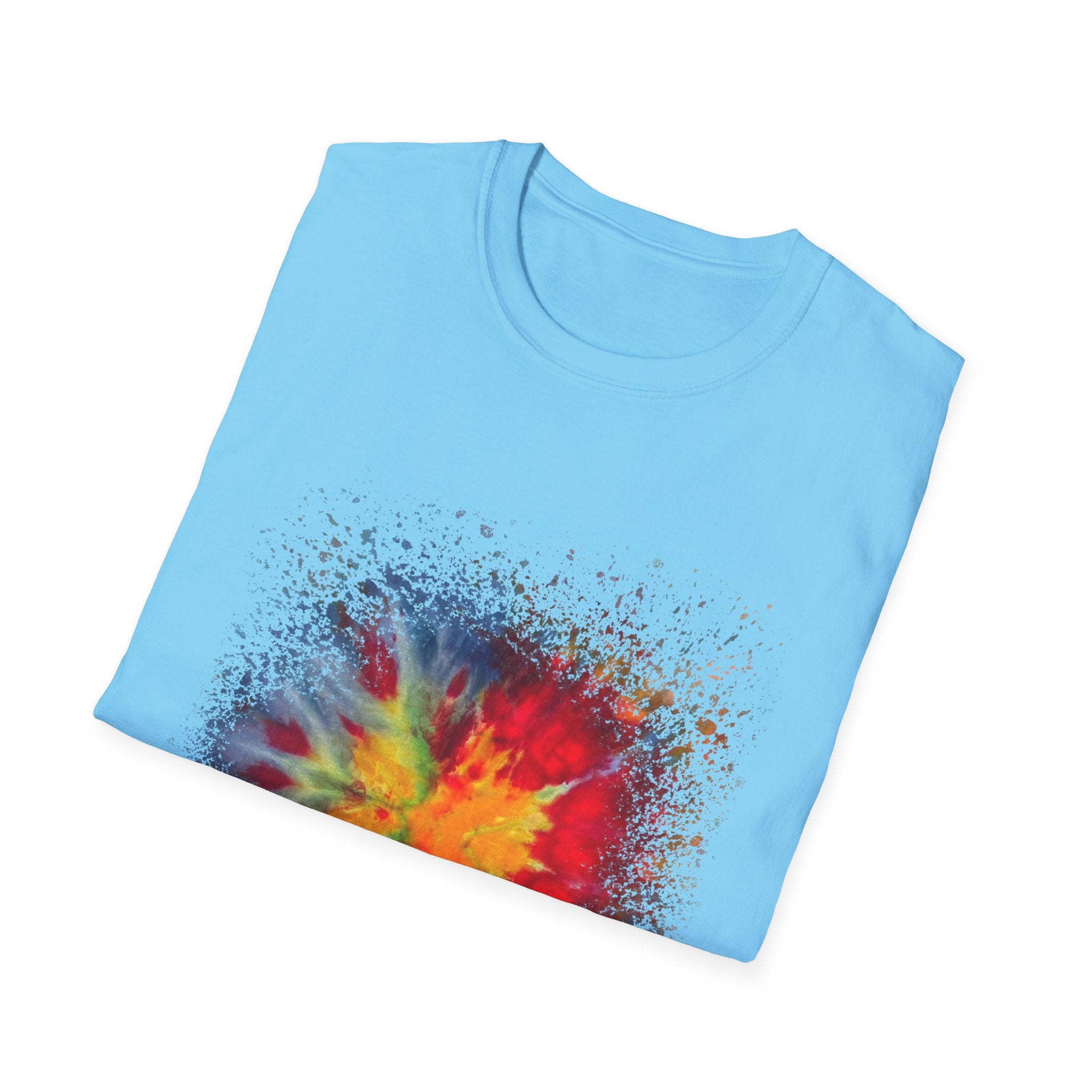 Supersonic 2:  Vibrant Splash Art Unisex T-Shirt, Colorful Tee, Casual Wear, Festival Shirt, Graphic Tee, Gift for Art Lovers
