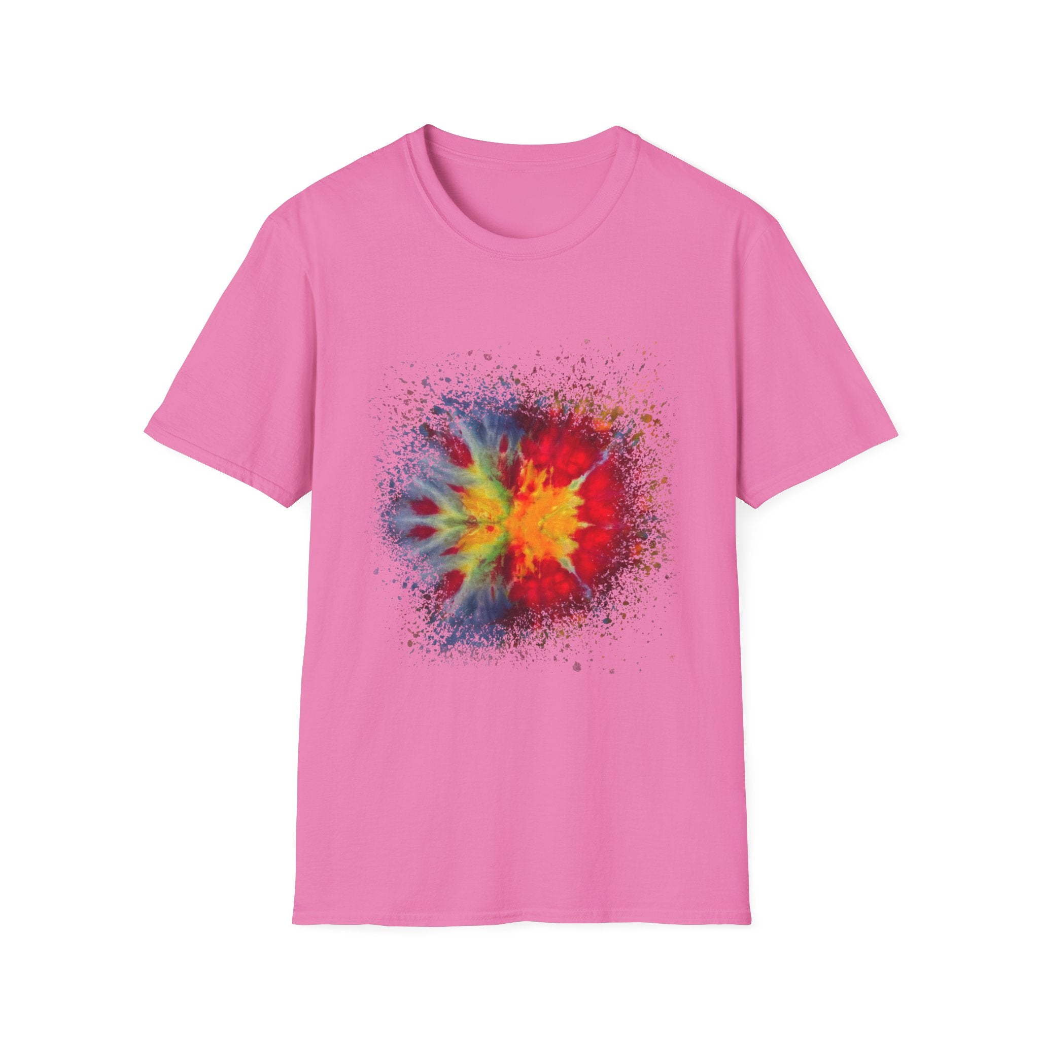 Supersonic 2:  Vibrant Splash Art Unisex T-Shirt, Colorful Tee, Casual Wear, Festival Shirt, Graphic Tee, Gift for Art Lovers