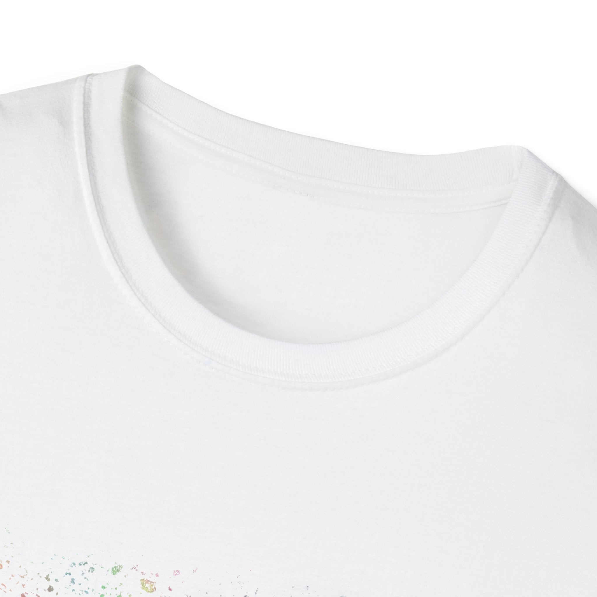 Mandarin Halo 2:  Colorful Splash Unisex Softstyle T-Shirt - Fun Graphic Tee for Summer, Festival Fashion, Casual Wear, Unique Gift Idea, Vibrant [...]