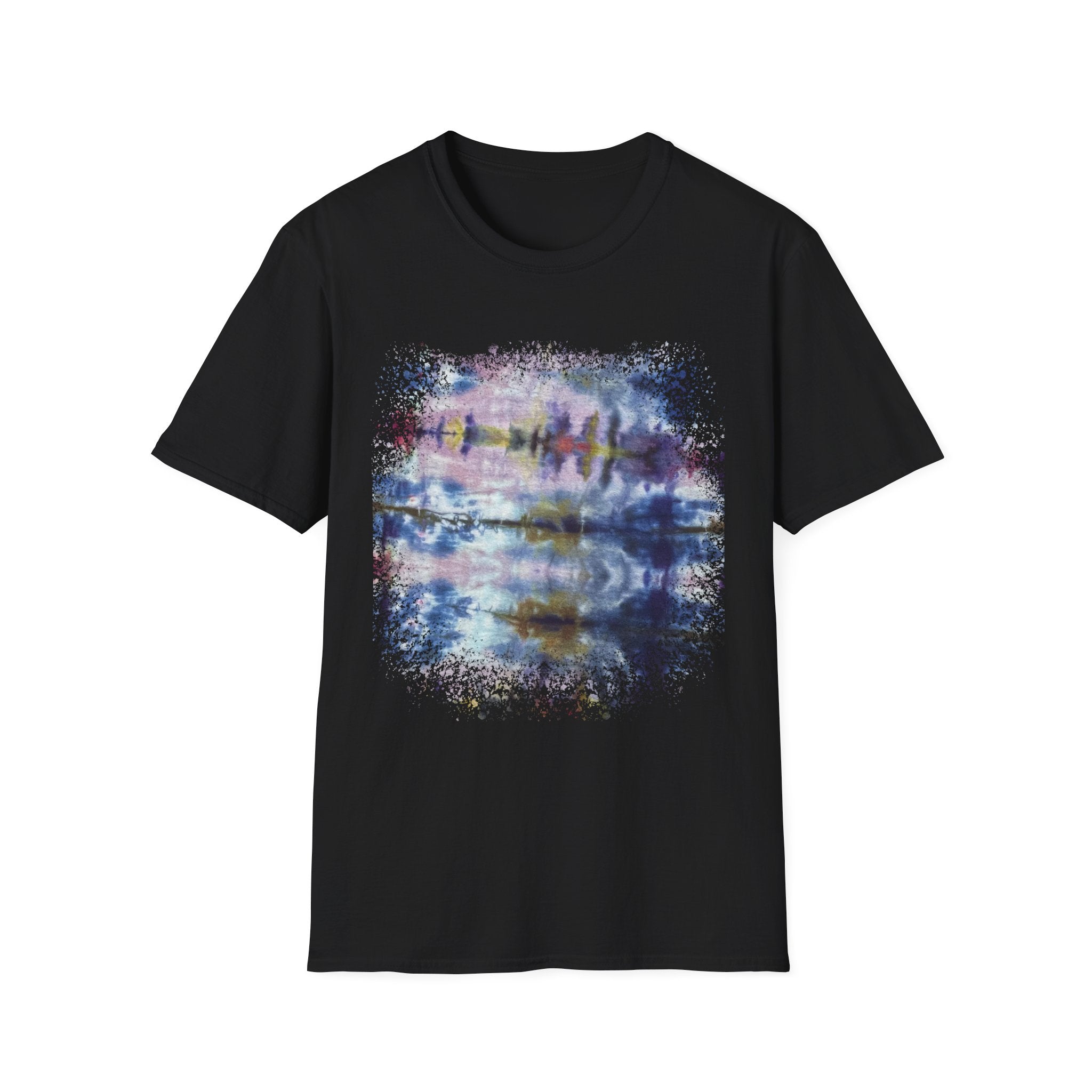 LILAC INFUSION:  Nature inspired Tie-Dye Unisex Softstyle T-Shirt - Boho Chic, Casual Wear, Summer Essential, Festival Outfit, Unique Gift