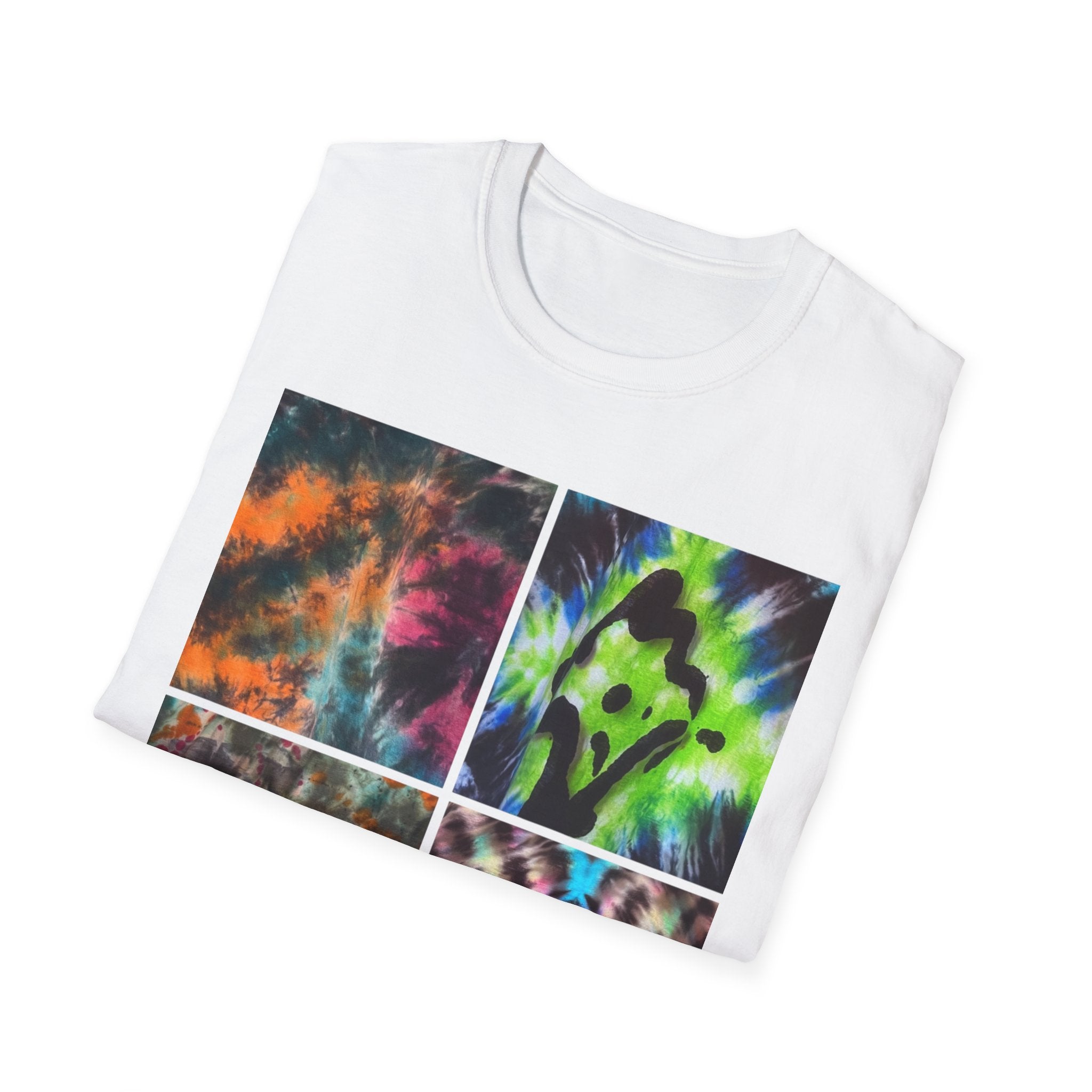 THE VICEROY: Unisex Tie-Dye collage T-Shirt, Vibrant Fashion Tee, Summer Wardrobe Essential, Festival Wear, Gift for Creative Souls, Casual Everyday Tee
