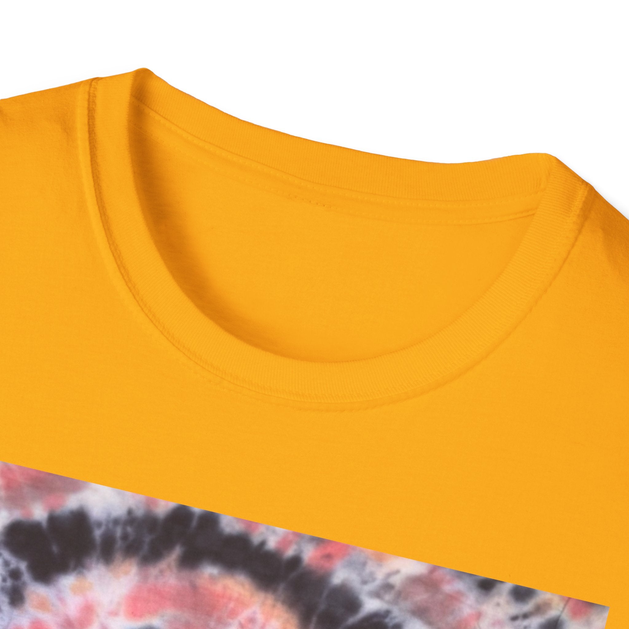 TANGERINE TIGER: Spotted swirl Colorful Tie-Dye Unisex Softstyle T-Shirt, Festival Wear, Casual Outfit, Gift for Her, Summer Vibes, Boho Style