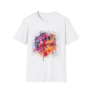 Serenade 2:  Vibrant Drip Artistic T-Shirt, Unisex Softstyle Tee, Colorful Streetwear, Graphic Tee, Casual Artwear, Trendy Summer Shirt