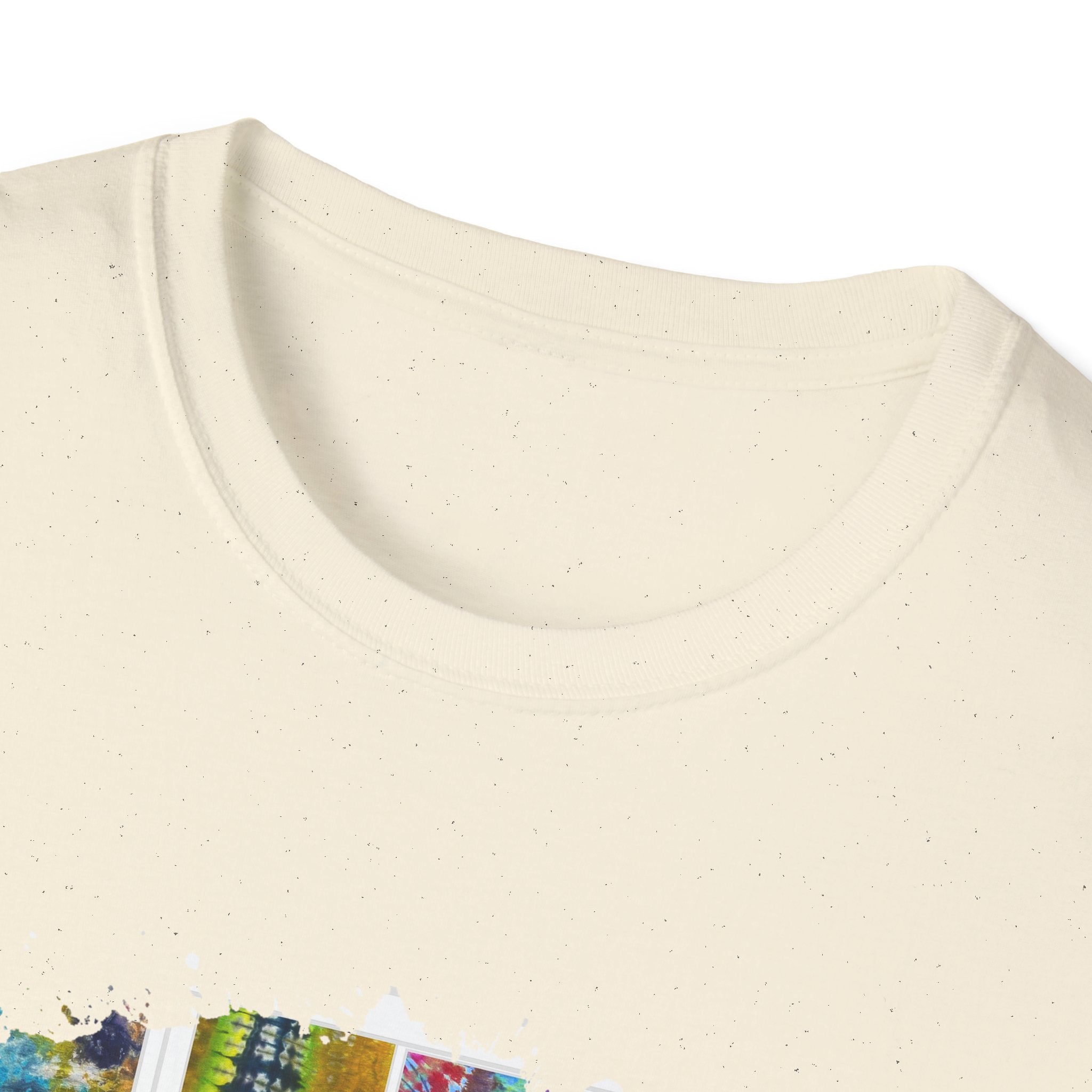 The Dilemma 2:  Colorful Collage Unisex Softstyle T-Shirt - Vibrant Art Tee, Casual Wear, Unique Gift, Graphic Tee, Everyday Essentials, Trendy Fashion