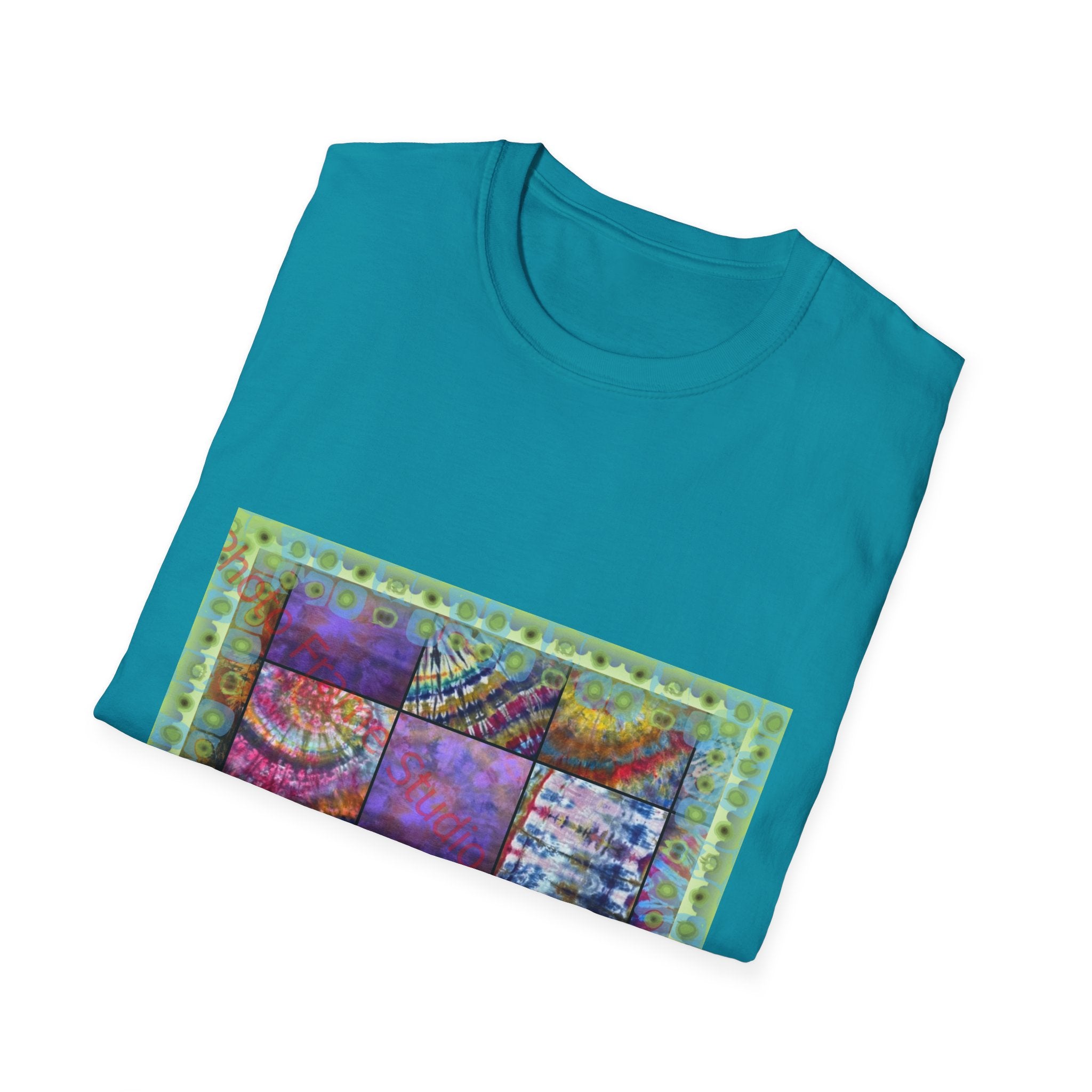 AMBROSIA: Dream inspired tie dye collage,  Softstyle T-Shirt