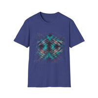 FOCAL POINT:  Kaleidoscope inspired, Colorful Tie-Dye Unisex T-Shirt, Funky Graphic Tee, Casual Summer Wear, Gift for Friends, Vibrant Design, Unique Style