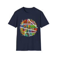 San Mateo Magic 2:  Vibrant Artistic Unisex T-Shirt, Colorful Graphic Tee, Trendy Casual Shirt, Unique Gift for Art Lovers, Summer Essential
