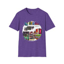 The Dilemma 2:  Colorful Collage Unisex Softstyle T-Shirt - Vibrant Art Tee, Casual Wear, Unique Gift, Graphic Tee, Everyday Essentials, Trendy Fashion