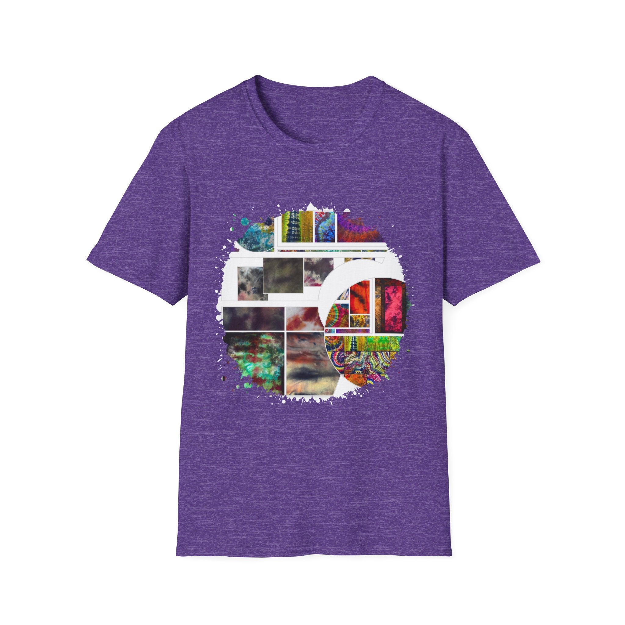 The Dilemma 2:  Colorful Collage Unisex Softstyle T-Shirt - Vibrant Art Tee, Casual Wear, Unique Gift, Graphic Tee, Everyday Essentials, Trendy Fashion