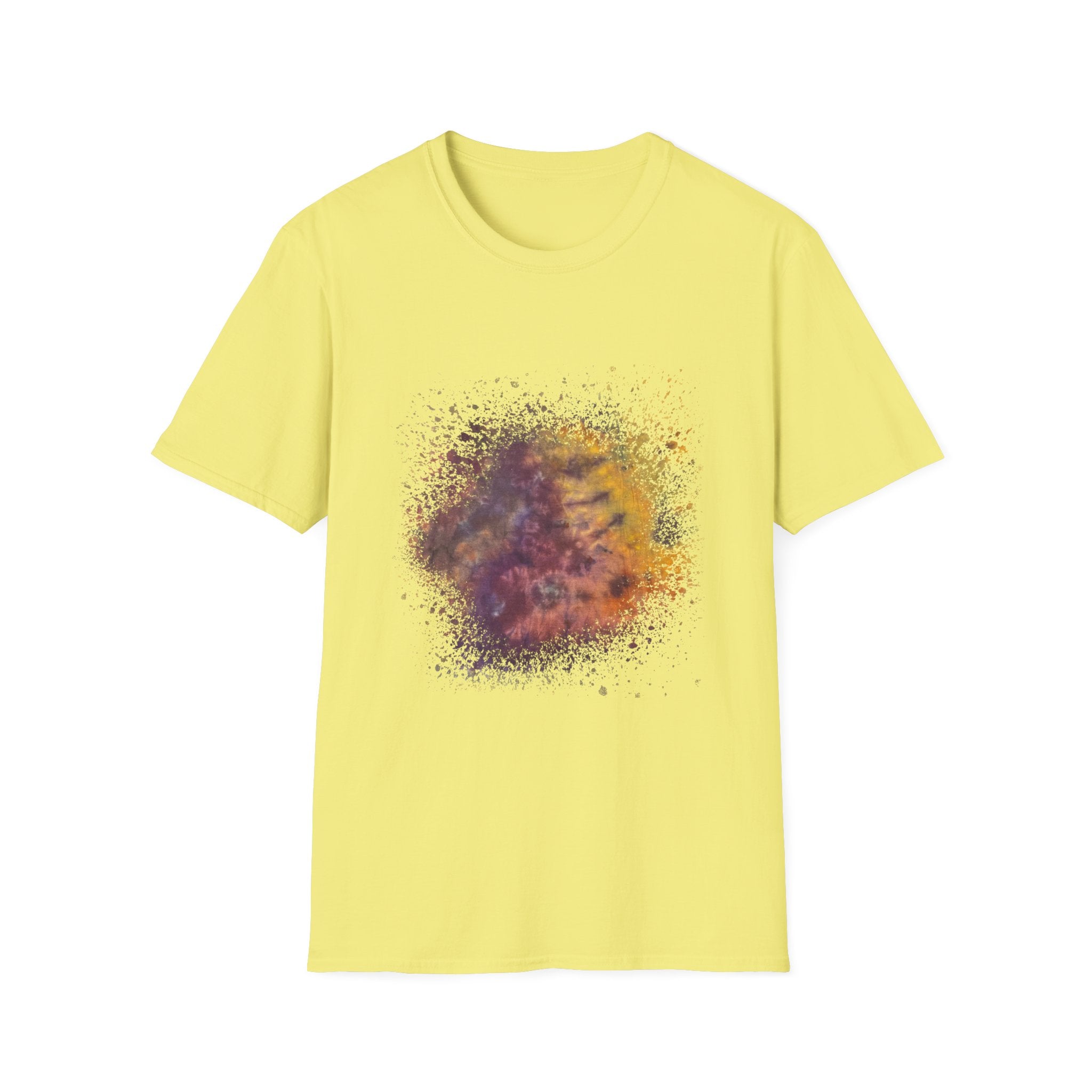 Amber Prerogative 2:  Colorful Splash Unisex Softstyle T-Shirt, Casual Wear, Gift for Art Lovers, Summer Fashion, Vibrant Graphic Tee