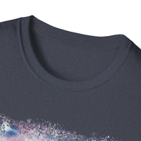 LILAC INFUSION:  Nature inspired Tie-Dye Unisex Softstyle T-Shirt - Boho Chic, Casual Wear, Summer Essential, Festival Outfit, Unique Gift
