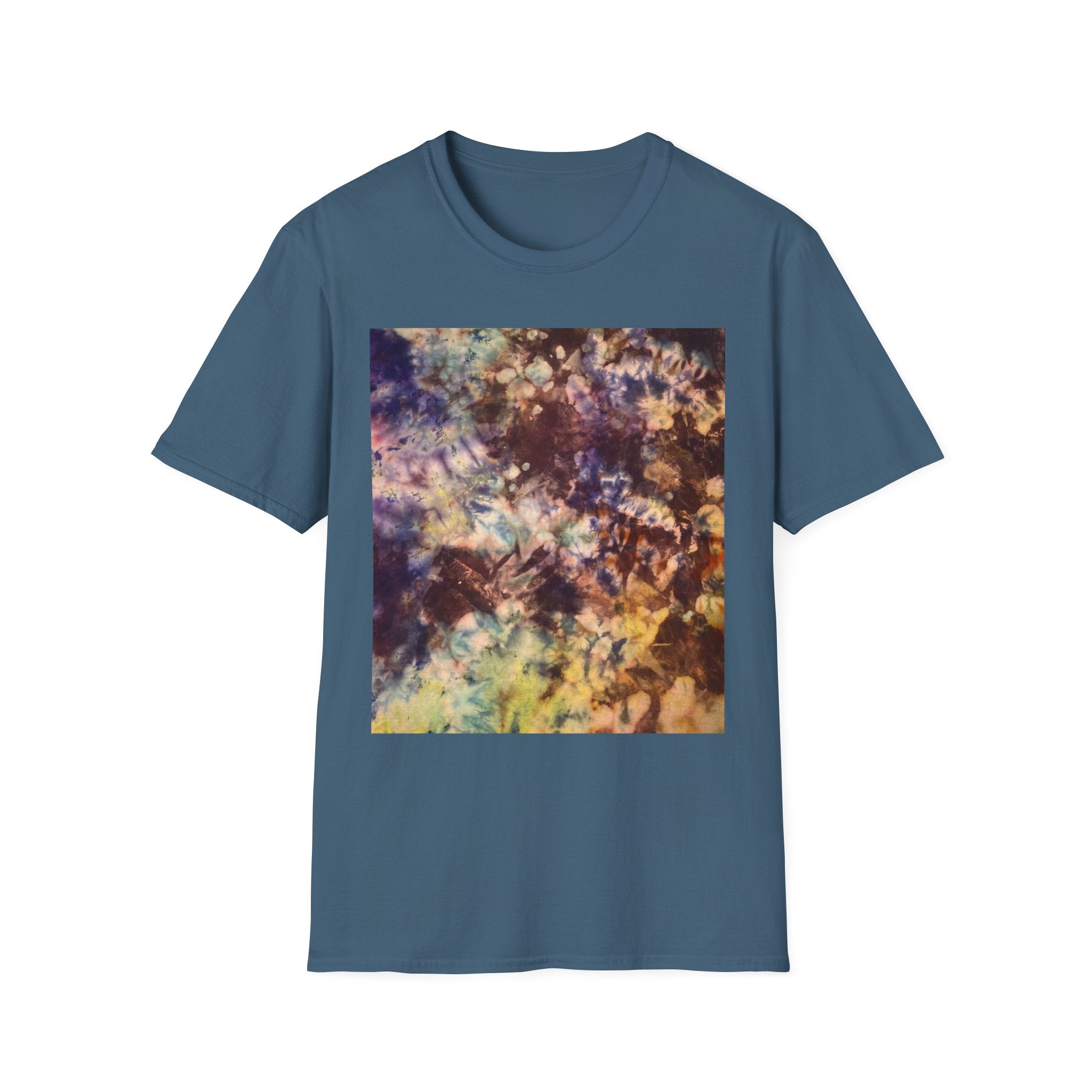 NEUTRON NIRVANA:  Galaxy inspired Colorful Tie-Dye Unisex Softstyle T-Shirt | Boho Shirt | Festival Wear | Casual Tee | Unique Gift | Comfortable Everyday Style