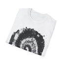 ABYSS: "Down the rabbit hole" vibe, Tie-Dye monochrome Swirl, Unisex Softstyle T-Shirt | Colorful Summer Shirt | Perfect for Festivals, Casual Outings, Gifting, Holidays