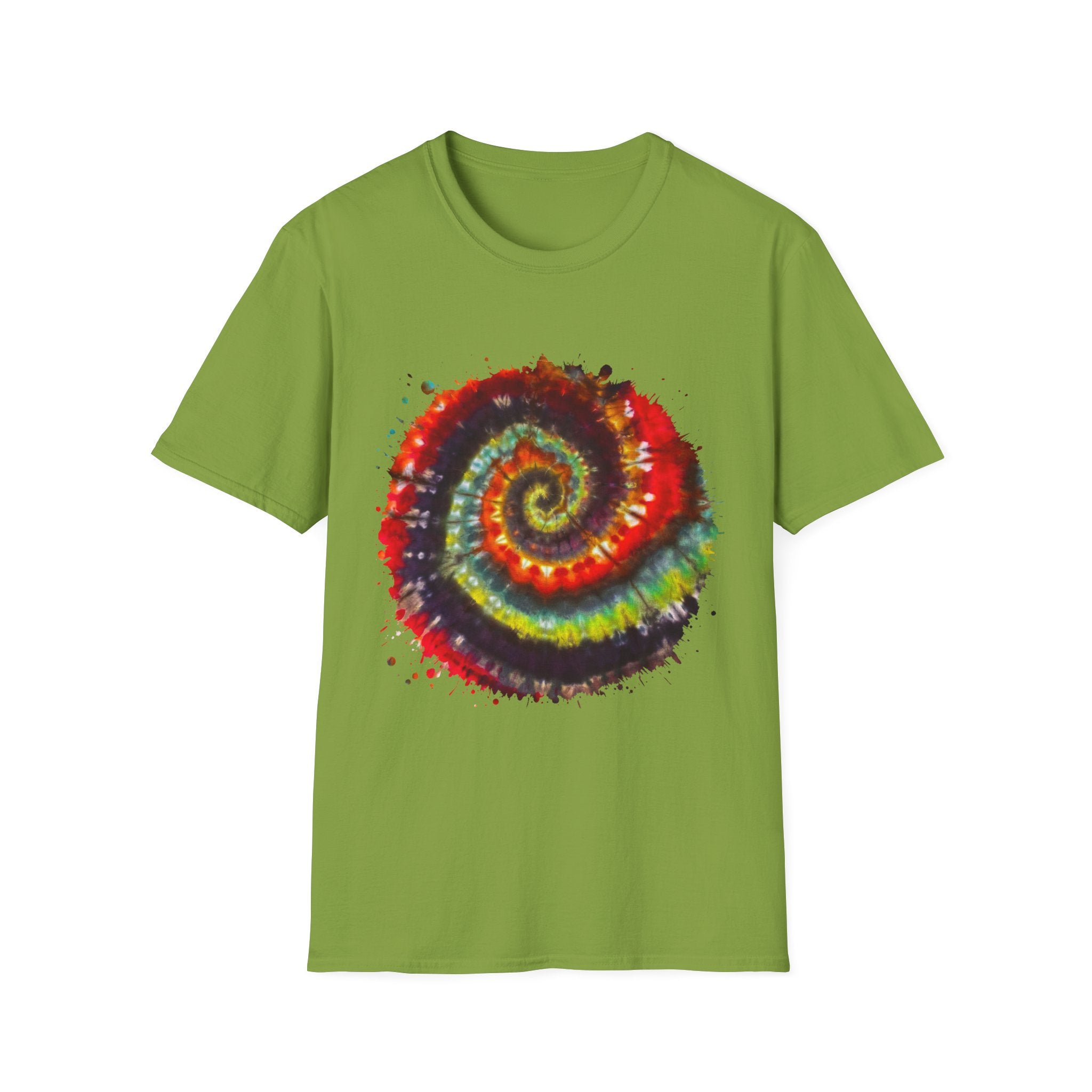 Chartreuse Legend 2:  Colorful Tie-Dye Unisex Softstyle T-Shirt | Music Festival Wear, Casual Summer Shirt, Boho Style Tee, Gift for Him/Her, Vibrant Spiral [...]