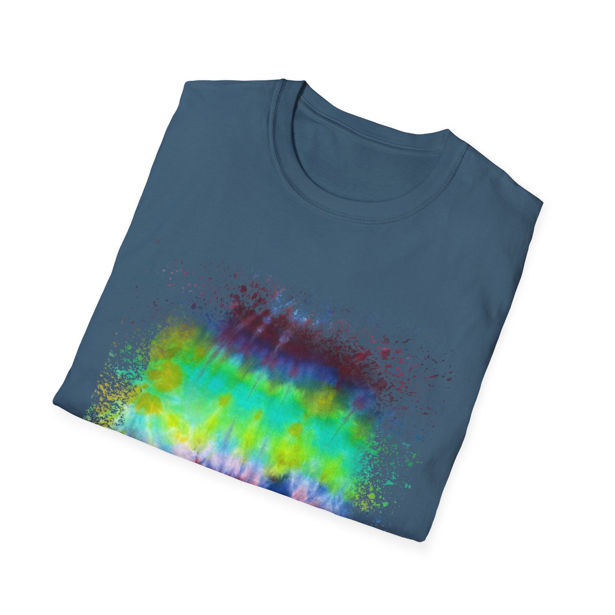 Sidewinder Showdown 2:  Vibrant Artistic Drip T-Shirt, Colorful Graphic Tee, Unisex Rainbow Shirt, Casual Wear, Gift for Art Lovers, Summer Fashion