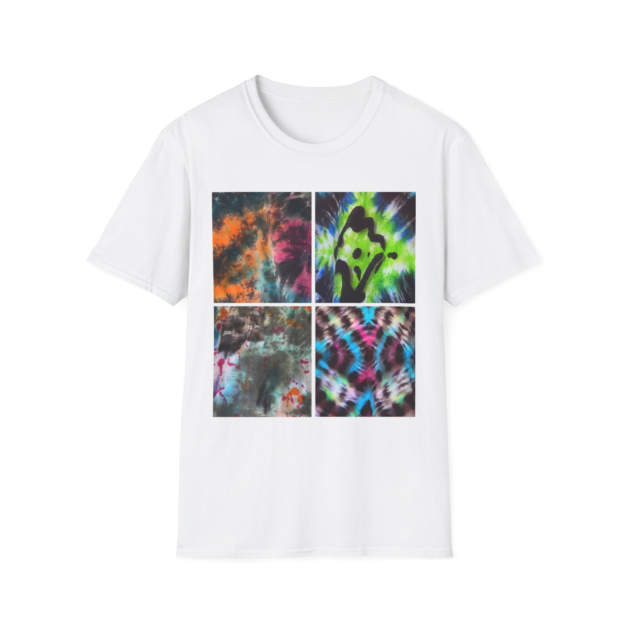 THE VICEROY: Unisex Tie-Dye collage T-Shirt, Vibrant Fashion Tee, Summer Wardrobe Essential, Festival Wear, Gift for Creative Souls, Casual Everyday Tee
