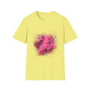 Magenta Madness 2:  Vibrant Splash T-Shirt: Unisex Softstyle, Art Enthusiast Gift, Casual Wear, Summer Apparel, Splash of Color, Vibrant Tee