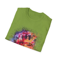 Serenade 2:  Vibrant Drip Artistic T-Shirt, Unisex Softstyle Tee, Colorful Streetwear, Graphic Tee, Casual Artwear, Trendy Summer Shirt