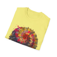 Desert Rose 2:  Vibrant Tie-Dye T-Shirt, Unisex Softstyle Tee, Boho Chic Shirt, Casual Wear, Perfect for Summer Festivals, Gift for Friends