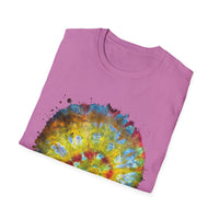 Habanero Helix 2:  Vibrant Tie-Dye Unisex T-Shirt, Retro Graphic Tee, Casual Wear, Unique Gift, Festival Fashion, Summer Apparel