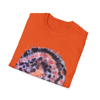 Tangerine Tiger 2:  Artistic Tie-Dye Unisex Softstyle T-Shirt, Casual Wear, Festival Outfit, Gift for Him/Her, Summer Vibes, Eco-Friendly Fashion